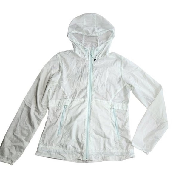 PRANA Mint Green Windbreaker Jacket size small EUC - Picture 2 of 9